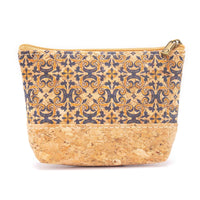 Cork purse with ceramic tile pattern