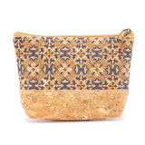 Cork purse with ceramic tile pattern