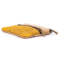 Yellow cork coin purse BAG-814