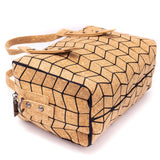Geometric Cork Handbag for Women BAG-2062