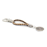 3mm braided wristlet for keys