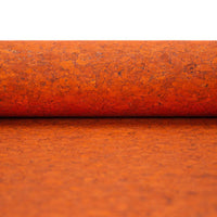 Orange cork textile sheet Portuguese cork fabric Agglomerate black COF-359 - CORKADIA