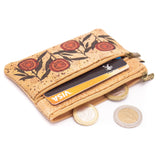 portugal cork purse with coins