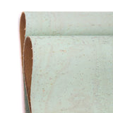 Premium Solid Green Pastel Cork Fabric COF-370