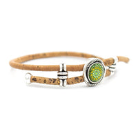 Natural cork ring and bracelet