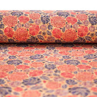 Flower pattern Cork fabric COF-379 - CORKADIA