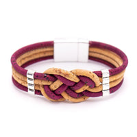 Braided cork bracelet