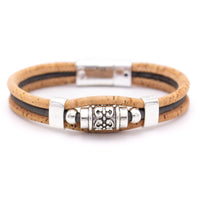 Men's cork leather bracelet