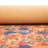 Rose flower pattern Cork fabric COF-378 - CORKADIA