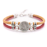 Colorful Cork bracelet flower beads