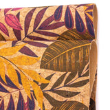 Large leaves and palm leaves pattern Cork fabric COF-391 - CORKADIA