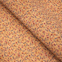 Flowers and grass pattern Cork fabric COF-390 - CORKADIA