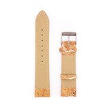 Cork Watch straps - rustic with gold accents E-013