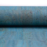 Turquoise blue Portuguese Cork Fabric COF-125 - CORKADIA