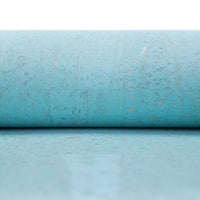 Premium Solid Baby Blue Cork Fabric COF-132