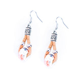 Colorful ceramic handmade women's earrings ER-151-MIX-5