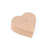Eco-Friendly Treasure Chest: Heart-Shaped Cork Keepsake Box