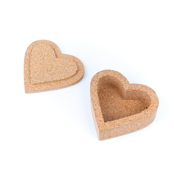 Heart shaped Versatile Cork Keepsake Box