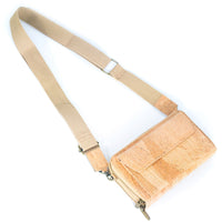 Stylish Cork Crossbody Wallet & Mobile Phone Bag 2271