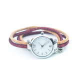 Stylish Casual Watch with Natural Cork Watch Strap WA-427