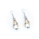 Stylish cork cord earrings ER-162-MIX-5