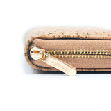 Striped Natural Cork Women's Long Wallet BAGD-276-1