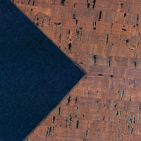 Brown Portuguese cork fabric rustic COF-464
