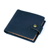 Sleek Bifold Cork Wallet with Snap Button BAG-2778