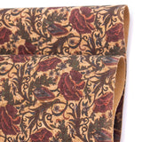 Botanical Floral Bursts- Vegan Fabric-Cof-308-A Cork Fabric