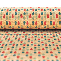 Cute Pop Fish Print Cork Fabric- Cof-201 Cork Fabric