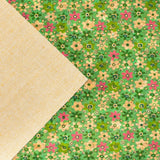 Garden Floral Cork Fabric Cof-347-A Cork Fabric