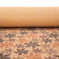 Maple Leaf Patterns And Circles Pattern Cork Fabric Cof-388 Cork