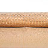 Natural Cork Fabric With Laser Cutout Effect And Silver Backing Cof-466 Cork Fabric
