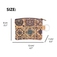 Mini sac à main en liège imprimé avec porte-clés BAG-2045-C
