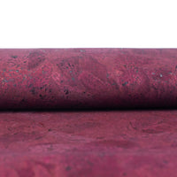 Rich Magenta Wine Red Cork Fabric Texture Cof-491 Cork Fabric