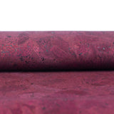 Rich Magenta Wine Red Cork Fabric Texture Cof-491 Cork Fabric