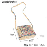 Dimensions of women's cork leather purse