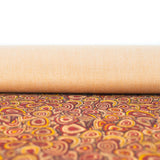 Vibrant Peacock Feather Inspired Cork Fabric Cof-482 Cork Fabric